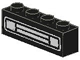 Part No: 3010pb035u  Name: Brick 1 x 4 with Car Grille Chrome Pattern (Undetermined Type)