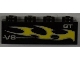 Part No: 3010pb141R  Name: Brick 1 x 4 with 'V8', 'GT' and Yellow Flame Pattern Model Right Side (Sticker) - Set 8186