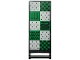 Part No: 30292pb062  Name: Flag 7 x 3 with Bar Handle with HP Slytherin House Banner, Green and Light Bluish Gray Squares, Snake, Shields and Arrows Pattern on Both Sides (Stickers) - Set 76416