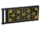 Part No: 30292pb067  Name: Flag 7 x 3 with Bar Handle with Hexagonal Gold Solar Panel Pattern