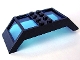 Part No: 30343c01  Name: Window 4 x 10 x 2 Roof Slope Double with Fixed Trans-Dark Blue Glass