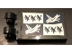 Part No: 30350bpb092  Name: Tile, Modified 2 x 3 with 2 Clips with Ravenclaw Banner Pattern (Sticker) - Set 71043