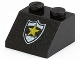 Part No: 3039pb017  Name: Slope 45 2 x 2 with Police Yellow Star Badge Pattern