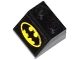 Part No: 3039pb075  Name: Slope 45 2 x 2 with Yellow Batman Logo Pattern (Sticker) - Set 76011