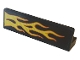 Part No: 30413pb073L  Name: Panel 1 x 4 x 1 with Orange and Yellow Flame Pattern Model Left Side (Sticker) - Set 76167