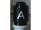 Lot ID: 407092299  Part No: 3062pb002  Name: Brick, Round 1 x 1 with Silver Capital Letter A Pattern