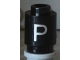 Lot ID: 159437144  Part No: 3062pb019  Name: Brick, Round 1 x 1 with Silver Capital Letter P Pattern