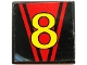 Part No: 3068pb0048  Name: Tile 2 x 2 with Number  8 Pattern (Sticker) - Set 8818