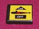 Lot ID: 386927145  Part No: 3068pb0122  Name: Tile 2 x 2 with Black Submarine on Yellow Background Pattern (Sticker) - Set 8480