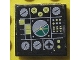 Part No: 3068pb0125  Name: Tile 2 x 2 with Avionics Green and Light Gray Pattern 1 (Sticker) - Set 8856