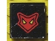 Part No: 3068pb0126  Name: Tile 2 x 2 with Red Mask on Black Background Pattern (Sticker) - Set 8226