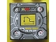 Part No: 3068pb0131  Name: Tile 2 x 2 with Gauges and Yellow Navigation Screen on Light Gray Background Pattern (Sticker) - Sets 8482 / 8483