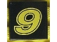 Part No: 3068pb0132  Name: Tile 2 x 2 with Yellow Number 9 Pattern (Sticker) - Set 8440