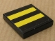 Part No: 3068pb0334  Name: Tile 2 x 2 with Yellow Stripes Pattern (Sticker) - Set 8154