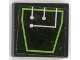 Part No: 3068pb0812  Name: Tile 2 x 2 with Silver Circuitry in Green Outline Pattern (Sticker) - Set 7713