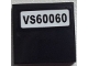Part No: 3068pb0836  Name: Tile 2 x 2 with 'VS60060' Pattern (Sticker) - Set 60060