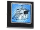 Part No: 3068pb0845  Name: Tile 2 x 2 with Shed with Basement on Surveillance Screen Pattern (Sticker) - Set 60044