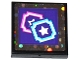 Lot ID: 278920891  Part No: 3068pb1056  Name: Tile 2 x 2 with 2 Star Tickets on Dark Purple Background Pattern (Sticker) - Set 41130