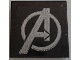 Part No: 3068pb1094  Name: Tile 2 x 2 with Silver Avengers Logo Pattern (Sticker) - Set 76030