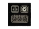 Part No: 3068pb1309  Name: Tile 2 x 2 with Levers, Buttons and Gauge Pattern (Sticker) - Set 70418