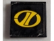 Lot ID: 257757633  Part No: 3068pb1418  Name: Tile 2 x 2 with Yellow Stylized 'LT' on Oval Racing Logo Pattern (Sticker) - Set 8880