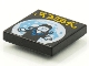 Part No: 3068pb1554  Name: Tile 2 x 2 with BeatBit Album Cover - Goth Girl and Full Moon Pattern
