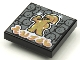 Part No: 3068pb1628  Name: Tile 2 x 2 with BeatBit Album Cover - Gold Singer with Minifigure Audience Pattern
