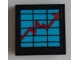 Part No: 3068pb1658  Name: Tile 2 x 2 with Stock Exchange Graph with Red Arrow Pattern (Sticker) - Set 60102