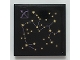 Part No: 3068pb1672  Name: Tile 2 x 2 with Gold Star Constellation Pattern (Sticker) - Set 41196