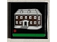 Part No: 3068pb1862  Name: Tile 2 x 2 with Home Alone House Box Art, Red Square and Green Stripe Pattern (Sticker) - Set 21330