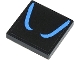 Part No: 3068pb1869  Name: Tile 2 x 2 with 2 Medium Blue Curved Lines Pattern (Sticker) - Set 76238