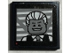 Part No: 3068pb1900  Name: Tile 2 x 2 with TV Screen, Red Dot and Minifigure with White Hair and Suit Pattern (Sticker) - Set 21330