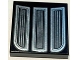 Lot ID: 393445013  Part No: 3068pb2048  Name: Tile 2 x 2 with 3 Silver Grills Pattern
