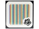 Part No: 3068pb2340  Name: Tile 2 x 2 with Super Mario Scanner Code Cheep Chomp Pattern (Sticker) - Set 71432