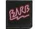 Part No: 3068pb2605  Name: Tile 2 x 2 with Red 'BARB' Neon Sign Pattern (Sticker) - Set 41254