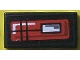 Part No: 3069pb0076L  Name: Tile 1 x 2 with Red and White Taillight Pattern Model Left Side (Sticker) - Set 8286