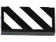 Part No: 3069pb0473  Name: Tile 1 x 2 with Black and White Danger Stripes Pattern (Sticker) - Set 41117
