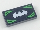 Lot ID: 416352430  Part No: 3069pb0634  Name: Tile 1 x 2 with Bat-Merch Voucher Pattern