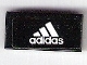 Part No: 3069pb0683  Name: Tile 1 x 2 with White Adidas Logo on Black Background Pattern (Sticker) - Set 75876