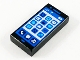 Part No: 3069pb0867  Name: Tile 1 x 2 with Cell Phone / Smartphone Screen and App Icons Pattern