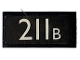 Part No: 3069pb1331  Name: Tile 1 x 2 with White '211B' Pattern (Sticker) - Set 853914