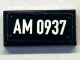 Part No: 3069pb1398 Name: Tile 1 x 2 with White 'AM 0937' Pattern (Sticker) - Set 40448 Part No: 3069pb1398 Name: Tile 1 x 2 with White 'AM 0937' Pattern (Sticker) - Set 40448