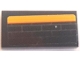 Part No: 3069pb1406  Name: Tile 1 x 2 with Yellow Stripe and Grille Pattern (Sticker) - Set 75893