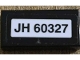 Part No: 3069pb1480  Name: Tile 1 x 2 with 'JH 60327' Pattern (Sticker) - Set 60327