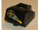 Part No: 31430c01pb01  Name: Duplo, Toolo MyBot Engine Program Brick with Yellow Torch / Flashlight and Target Pattern