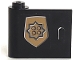 Part No: 3189pb07 Name: Door 1 x 3 x 2 Left with World City Gold Police Badge Small Pattern (Sticker) - Set 7033 Part No: 3189pb07 Name: Door 1 x 3 x 2 Left with World City Gold Police Badge Small Pattern (Sticker) - Set 7033