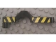 Part No: 32079pb01  Name: Technic, Liftarm, Modified Crossover Offset 1 x 9 with Black and Yellow Danger Stripes Pattern on Both Sides (Stickers) - Set 8462