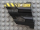 Part No: 32191pb03  Name: Technic, Panel Fairing # 2 Large Short, Large Holes, Side B with Black and Yellow Danger Stripes and Machinery Pattern (Sticker) - Set 8450
