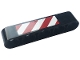 Part No: 32316pb037b  Name: Technic, Liftarm Thick 1 x 5 with Red and White Danger Stripes Pattern Side B (Sticker) - Set 42108