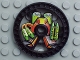 Part No: 32357pb01  Name: Technic, Disk 5 x 5 with Toxic RoboRider Talisman Wheel Pattern
